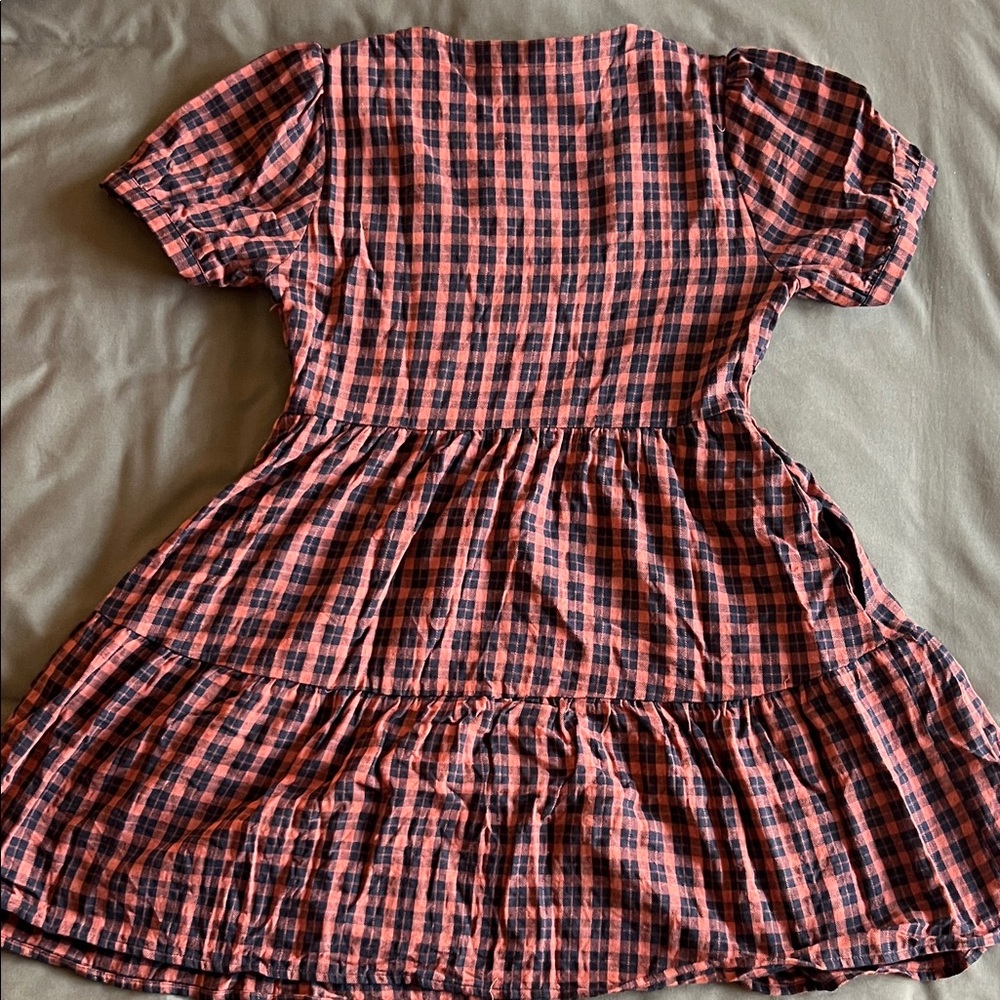 {DISTURBIA} Terra Check Mini Smock Dress US6 - Picture 12 of 13